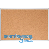 Korkwandtafel 1200 x 900 mm braun, Alurahmen silber eloxiert