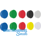 Haftmagnete D32 mm Set � 10 St�ck bunt sortiert