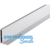 HAWA Griffprofil zum Schrauben schmal, 6000 mm, Aluminium eloxiert