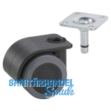 D�RNER + HELMER Doppel-Lenkrolle Container TPE 35 mm 70 kg