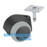 D�RNER + HELMER Doppel-Lenkrolle Two 50 mm 40 kg Platte