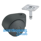 D�RNER + HELMER Doppel-Lenkrolle One 50 mm 30 kg Platte