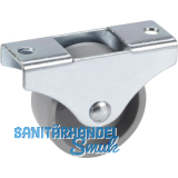 D�RNER + HELMER Bockrolle Kunststoff-Rad 45 mm 50 kg Platte