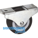 D�RNER + HELMER Bockrolle TPE-Lauffl�che 50 mm 55 kg Platte