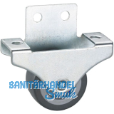 D�RNER + HELMER Bockrolle TPE-Lauffl�che 38 mm 55 kg Platte oben/seitlich