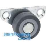 D�RNER + HELMER Bockrolle TPE-Lauffl�che 30 mm 40 kg Platte seitlich