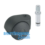 D�RNER + HELMER Doppel-Lenkrolle One 40 mm 20 kg Gewindestift