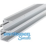 HAWA Combino 65 H FS/80 H FS Doppellaufschiene untenlaufend 4000 mm, Alu elox.