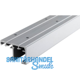 HAWA Combino 65 H IS/MS Doppellaufschiene gelocht, 2500 mm, Aluminium eloxiert