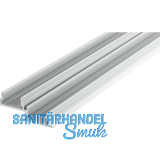 HAWA Combino 65 H FS/80 H FS Doppelf�hrungsschiene obenlaufend 4000 mm Alu elox.