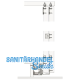 HAWA Combino 50 H MS - Beschl�gegarnitur 1400 x 2600 x 25, 2 t�rig, Stahl