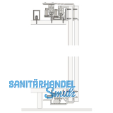 HAWA Combino 80 H FS Beschl�gegarnitur 1600 x 2800, 2 t�rig obenlaufend