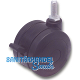 Doppel-Lenkrolle Spezial 75 mm 70 kg Gewindestift