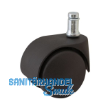 Doppel-Lenkrolle Office hart Kunststoff 50 mm 50 kg Bundstift