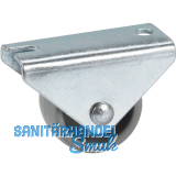 D�RNER + HELMER Bockrolle Kunststoff-Rad Plattenbefestigung 25 mm 40 kg