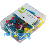 Pinnwandnadeln 100 St�ck Kunststoff bunt sortiert