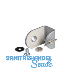 CONFURN Klemmbefestigung Quatro, Zinkdruckguss silber lackiert (RAL 9006)