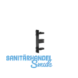 CONFURN Halterung Funktions-/Trennwandprofil Quatro, Kunststoff schwarz