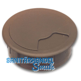 CONFURN Kabeldurchgang rund, Einbau � 60 mm, Kunststoff braun