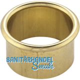 Kabeldurchgang rund, Einbau � 20 mm, Messing poliert