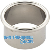 Kabeldurchgang rund, Einbau � 20 mm, Messing vernickelt poliert
