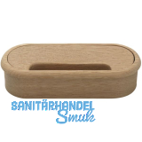 Kabeldurchgang oval, Holz, 57 x 143 mm, Eiche roh