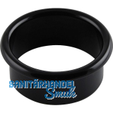 Kabeldurchgang rund, Einbau � 80 mm, Messing schwarz RAL 9005