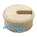 Kabeldurchgang rund, Holz, Ahorn roh