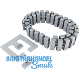 CONFURN Kabelschlange Cube� SL 1250 mm alufarbig