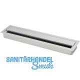 Kabeldurchgang eckig mit Staubschutzb�rste, 350x70x25 mm, Aluminium eloxiert