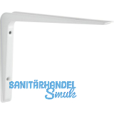 ELEMENT SYSTEM Konsole Alido Stahl wei� lackiert 220 X 155 mm