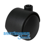 Doppel-Lenkrolle Duo hart Kunststoff 50 mm 50 kg schwarz