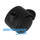 Doppel-Lenkrolle Duo hart Kunststoff Feststeller 50 mm 50 kg schwarz