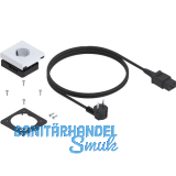 BLUM AMPEROS AC Einbausteckdose, Kunststoff wei�-hochglanz