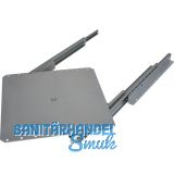 OMGE TV-Vollauszug 320 x 320 mm Stahl silber RAL 9006