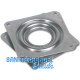 OMGE Kugellager-Schwenkplatte 81 x 81 mm, H�he 9 mm, Stahl verzinkt