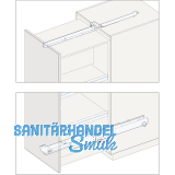 HAWA-FORTE Schrankauszug L�nge 780 mm, Tiefe 785 mm, KB lichtgrau RAL 7035