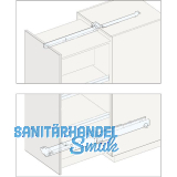 PEKA-FORTE Schrankauszug L�nge 1080 mm, Tiefe 1085 mm, Stahl lichtgrau RAL 7035