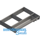 BLUM ORGA-LINE Einzel-Set KB 400/NL 450 mm Edelstahl/Kunststoff