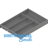 BLUM AMBIA-LINE Besteckeinsatz NL450mm,B300mm, Stahl Indiumgrau