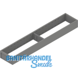 BLUM AMBIA-LINE Schubkastenrahmen schmal, NL550mm, Stahl Indiumgrau matt