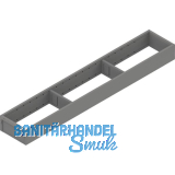 BLUM AMBIA-LINE Schubkastenrahmen schmal, NL600mm, Stahl Indiumgrau matt