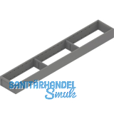 BLUM AMBIA-LINE Schubkastenrahmen schmal, NL650mm, Stahl Indiumgrau matt