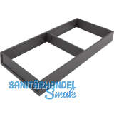 BLUM AMBIA-LINE Schubkastenrahmen breit, NL550mm, Stahl Carbonschwarz matt
