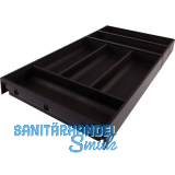 BLUM AMBIA-LINE Besteckeinsatz NL650mm,B300mm, Stahl Carbonschwarz