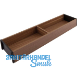 BLUM AMBIA-LINE Schubkastenrahmen schmal, NL550mm, B100mm, Tennessee Nuss