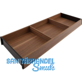 BLUM AMBIA-LINE Schubkastenrahmen breit, NL600mm, B200mm, Tennessee Nuss