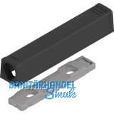 BLUM TIP-ON gerade Adapterplatte 956A1201, Langversion, carbonschwarz