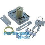 BURG W�CHTER MZ 23 Zyl.-Kastenschloss Sperre Z 2, L�nge 25 mm, Messing poliert