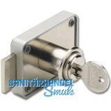 BURG W�CHTER MZ 83 Zyl.-Kastenschloss SB-1, Messing vernickelt